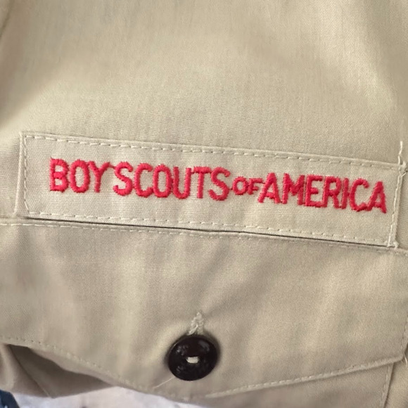 Boys Scouts of America Vintage Khaki Shirt Patches Mens Small Patches New York - Picture 9 of 13